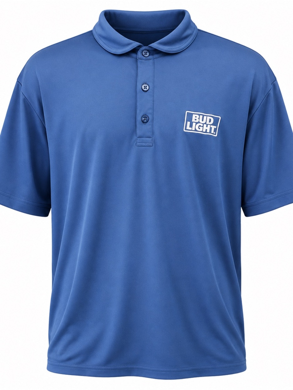 Travis Mathew Men's Blue Short-Sleeve Polo with Chest Logo
